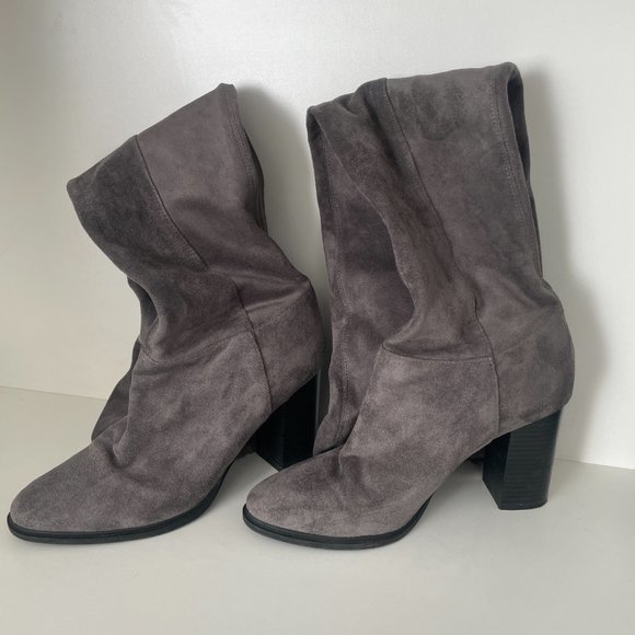 LIPSTIK Tizzy Over-the-Knee Boot in Grey (Hello Molly) SZ 9 BUT FITS LIKE 8~8.5 - Picture 3 of 9